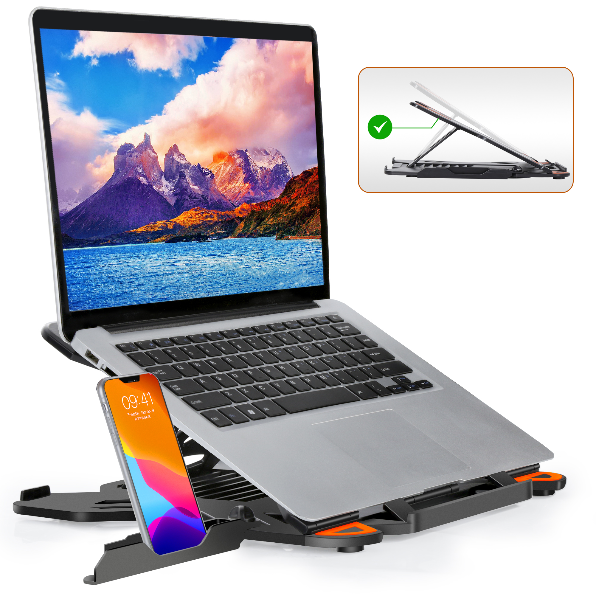 topmate-portable-laptop-stand-riser-360-foldable-notebook-holder